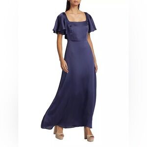 Sachin & Babi Aurora Satin A-Line Gown